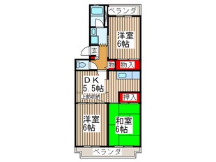 リバ－サイドパ－クの物件間取画像